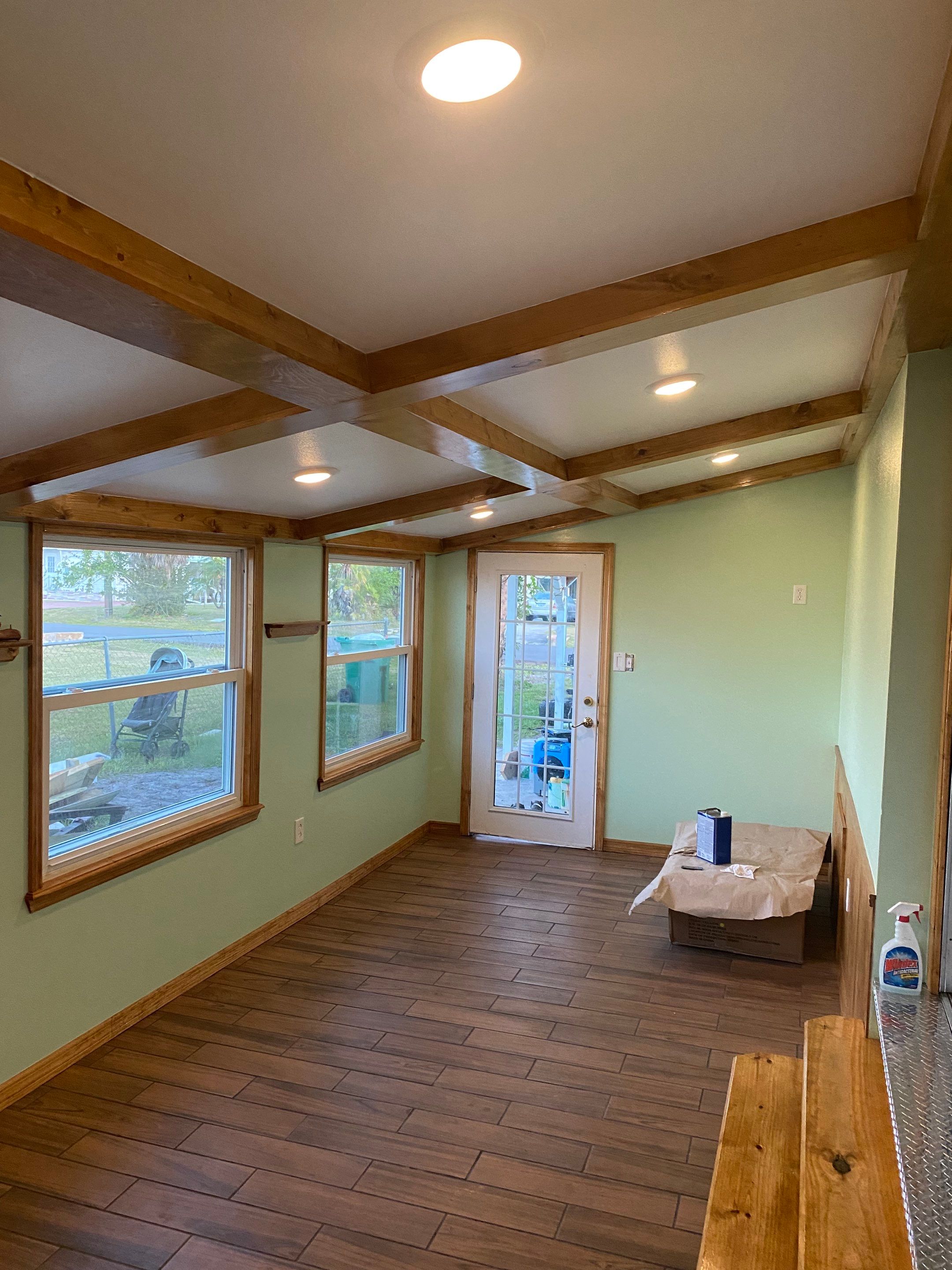 Room completed after remodel and drywall repair